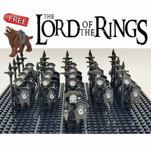minifigures lord of the rings the hobbit Uruk Hai heavy pike army kids toys