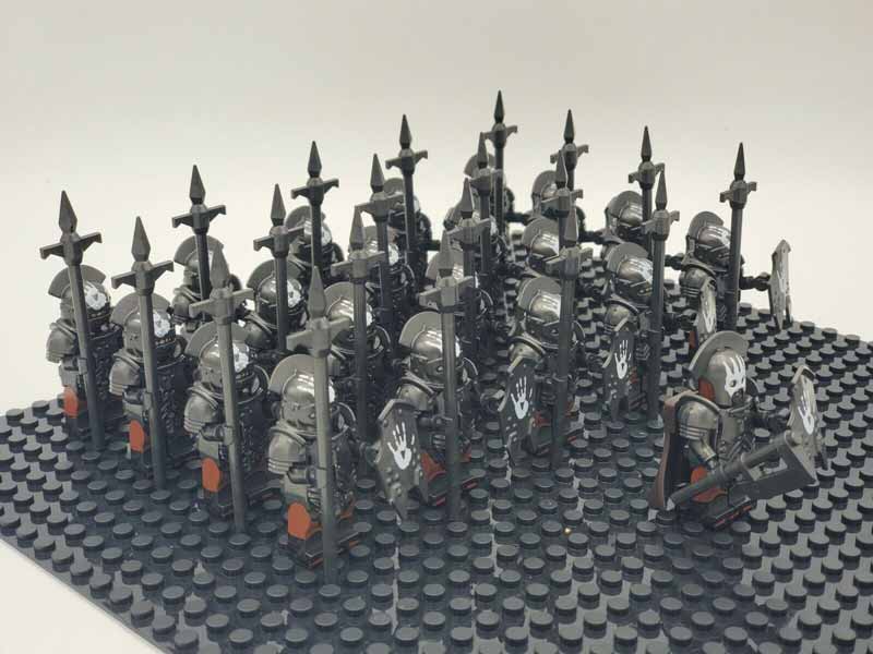 Uruk Hai Commander The Lord Of The Rings Lego Moc Minifigure Toys 
