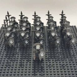 Lord of the rings hobbit orc minifigures uruk hai heavy pike army kids toy gift 6