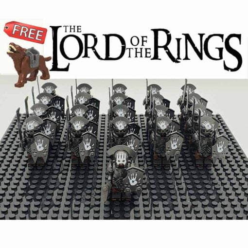 minifigures lord of the rings the hobbit Uruk Hai heavy sword army kids toys