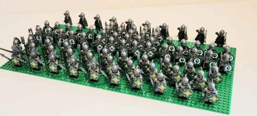 Lord of the rings hobbit rohan minifigures kings guard army battalion kids toy gift king theoden 7