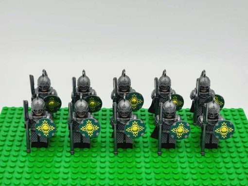 Lord of the rings hobbit rohan minifigures kings guard axe army kids toy gift king theoden 4