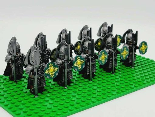 Lord of the rings hobbit rohan minifigures kings guard axe army kids toy gift king theoden 8