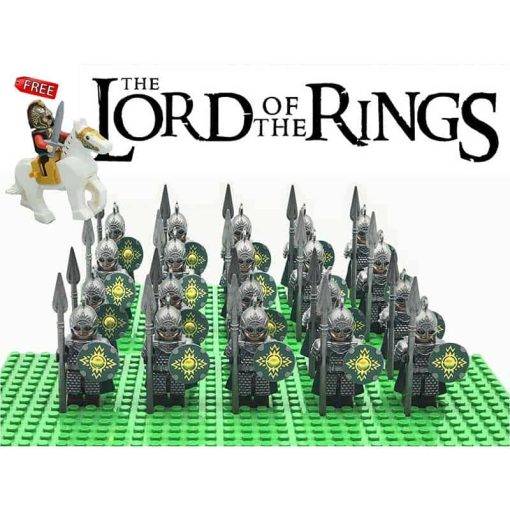 Minifigures Lord of the rings The Hobbit Rohan Kings Guard Spear army king theoden