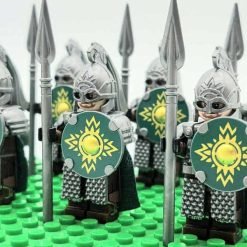 Lord of the rings hobbit rohan minifigures kings guard spear army kids toy gift king theoden 3