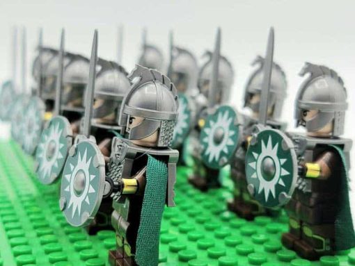 Lord of the rings hobbit rohan minifigures kings guard sword army kids toy gift king theoden 4