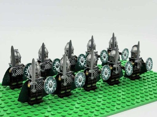 Lord of the rings hobbit rohan minifigures kings guard sword army kids toy gift king theoden 5