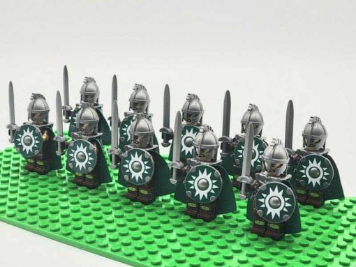 Lord of the rings hobbit rohan minifigures kings guard sword army kids toy gift king theoden 6