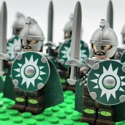 Lord of the rings hobbit rohan minifigures kings guard sword army kids toy gift king theoden 7