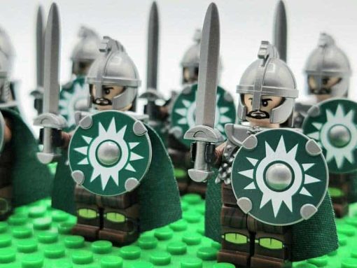 Lord of the rings hobbit rohan minifigures kings guard sword army kids toy gift king theoden 7