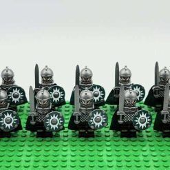 Lord of the rings hobbit rohan minifigures kings guard sword army kids toy gift king theoden 8