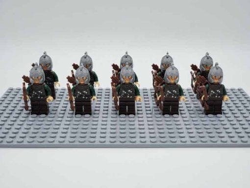 Lord of the rings hobbit rohan minifigures rohan archers army kids toy gift king theoden 3