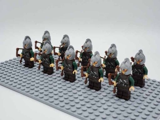 Lord of the rings hobbit rohan minifigures rohan archers army kids toy gift king theoden 5