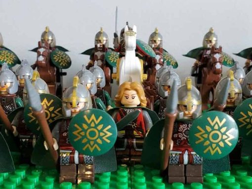 Lord of the rings hobbit rohan minifigures rohan army battalion kids toy gift king theoden 1 1
