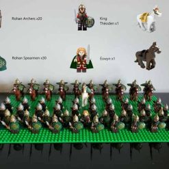 Lord of the rings hobbit rohan minifigures rohan army battalion kids toy gift king theoden 2