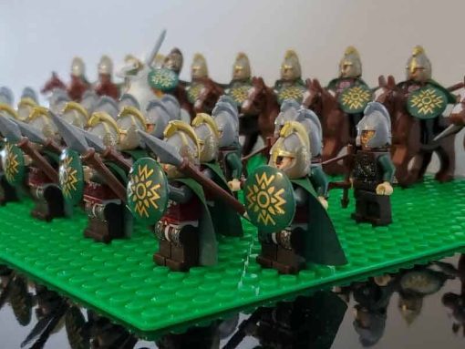 Lord of the rings hobbit rohan minifigures rohan army battalion kids toy gift king theoden 7