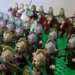 Lord of the rings hobbit rohan minifigures rohan army battalion kids toy gift king theoden 8