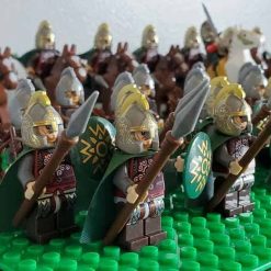 Lord of the rings hobbit rohan minifigures rohan army battalion kids toy gift king theoden 9