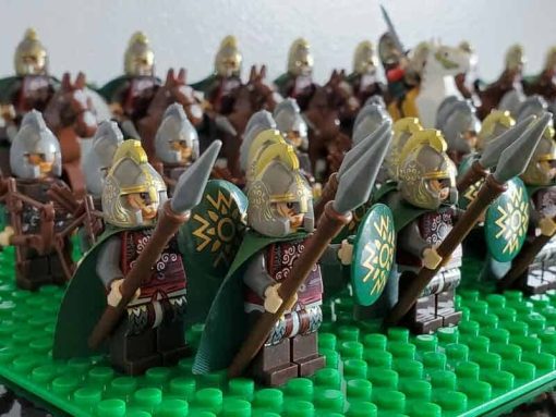 Lord of the rings hobbit rohan minifigures rohan army battalion kids toy gift king theoden 9