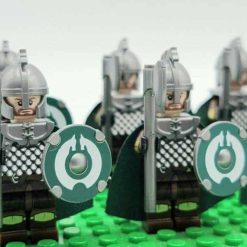 Lord of the rings hobbit rohan minifigures royal axe army kids toy gift king theoden 7