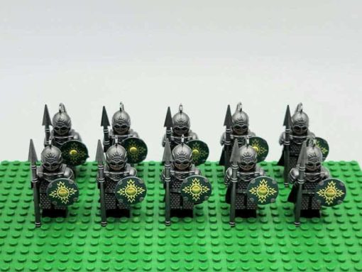 Lord of the rings hobbit rohan minifigures royal spear army kids toy gift king theoden 4