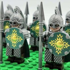 Lord of the rings hobbit rohan minifigures royal spear army kids toy gift king theoden 5