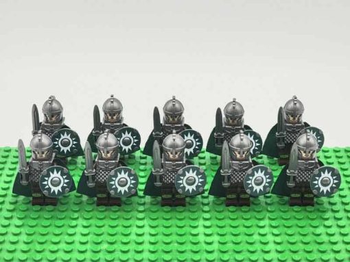 Lord of the rings hobbit rohan minifigures royal sword army kids toy gift king theoden 5