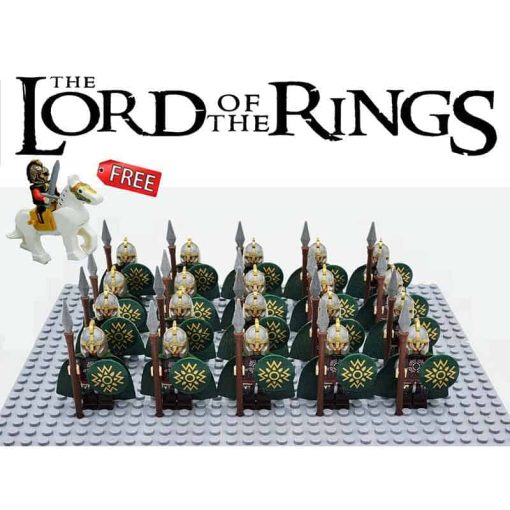 Minifigures Lord of the rings The Hobbit Rohan spear army king theoden Kids Toy gift