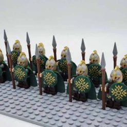 Lord of the rings hobbit rohan minifigures spear army kids toy gift king theoden 4
