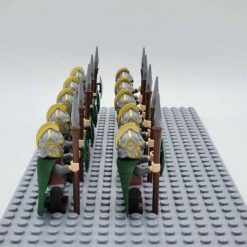 Lord of the rings hobbit rohan minifigures spear army kids toy gift king theoden 5