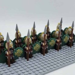 Lord of the rings hobbit rohan minifigures spear army kids toy gift king theoden 6