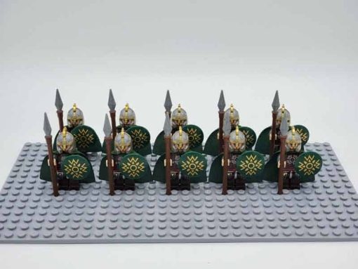 Lord of the rings hobbit rohan minifigures spear army kids toy gift king theoden 7