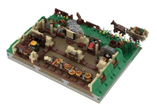 MOC 27847 c5983 Bag End Lord of the rings hobbit shire home building blocks kids toys 5