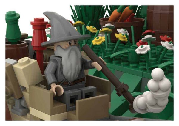 MOC 27847 c5983 Bag End Lord of the rings hobbit shire home building blocks kids toys 9