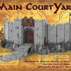 MOC 41261 C4990 helms deep ucs scale fortress Lord of the Rings Hobbit rohan Battle of Hornburg Building Blocks Kids Toy 3