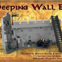 MOC 41261 C4990 helms deep ucs scale fortress Lord of the Rings Hobbit rohan Battle of Hornburg Building Blocks Kids Toy 5