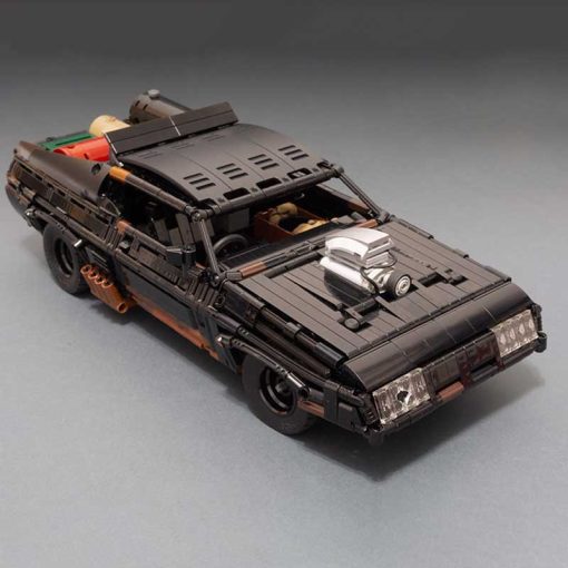 moc 35846 c4332 mad max road fury black interceptor car technic building blocks kids toy