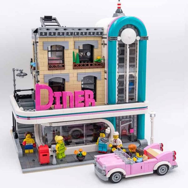 Downtown Diner 10260 Creator Expert Street View Series 2480Pcs Building ...