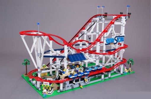 Roller Coaster 10261 lepin 15039 Theme Park Street View ideas Creator Series Modular Building Blocks Kids Toy 7