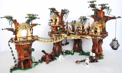 10236 Star Wars Ewok Village 05047 Princess Leia Luke Skywalker c3po Modular Building Blocks Kids toy 2