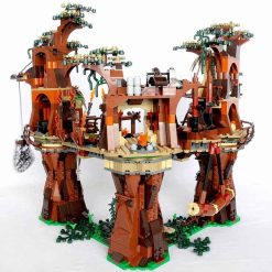 10236 Star Wars Ewok Village 05047 Princess Leia Luke Skywalker c3po Modular Building Blocks Kids toy 6
