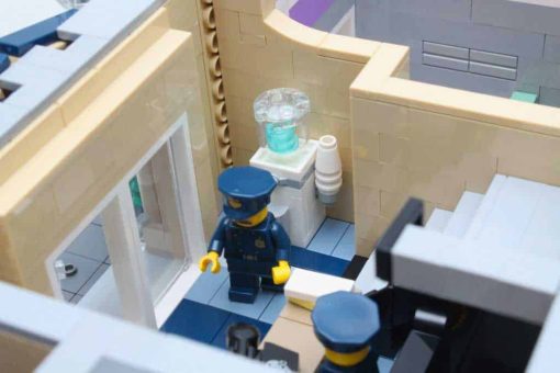 10278 Police Station Lepin 1661 City Street View Ideas Creator Series Modular Building Blocks Kids Toy 5