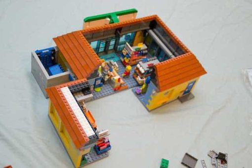 2218 Simpsons Kwik E Mart lepin 16004 Ideas Creator Expert Series Modular Building Blocks Kids Toy Gift 5