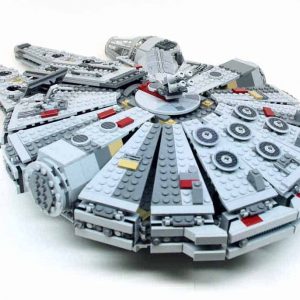 CUSTOM UK LEGO Run Millennium Falcon Star Wars Spacecraft Building Blocks 75105 