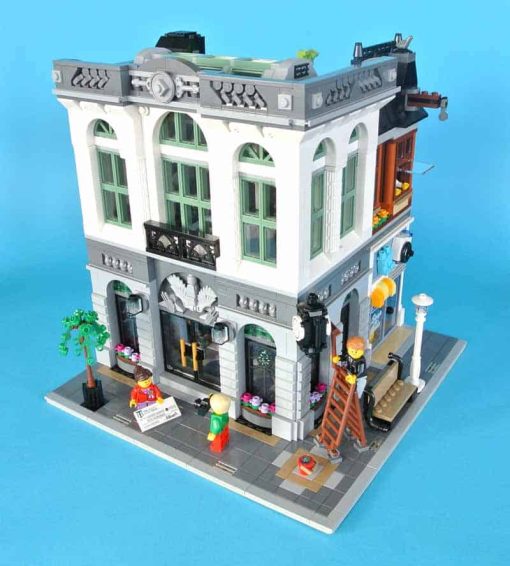 Brick Bank 10251 Lepin 15001 king 84001City Street View Ideas Creator Modular Building Blocks Kids Toy Gift 8