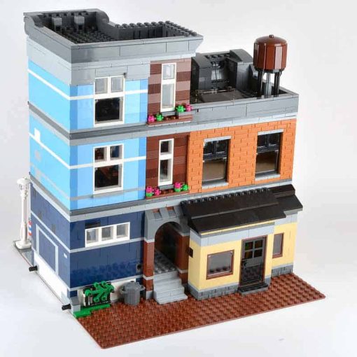 Detectives Office 10246 lepin 15011 king 84011 City Street View Ideas Creator Series Modular Building Blocks 6