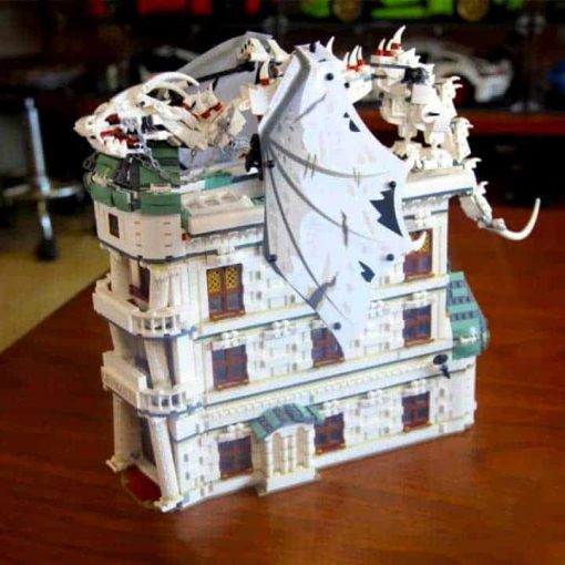 Harry Potter Gringotts Bank 032101 MORK MOC Diagon Alley Building Blocks Brick Kids Toy Gifts 4