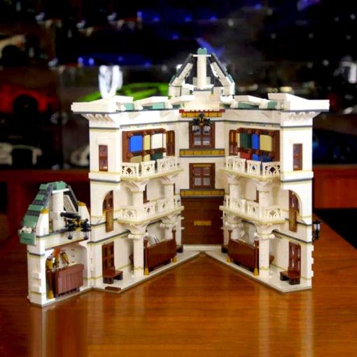 Harry Potter Gringotts Bank 032101 MORK MOC Diagon Alley Building Blocks Brick Kids Toy Gifts 5