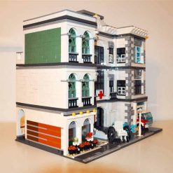 Jiestar Hospital 89135 City Street View Ideas Creator Expert Modular Building Blocks Kids Toy 3