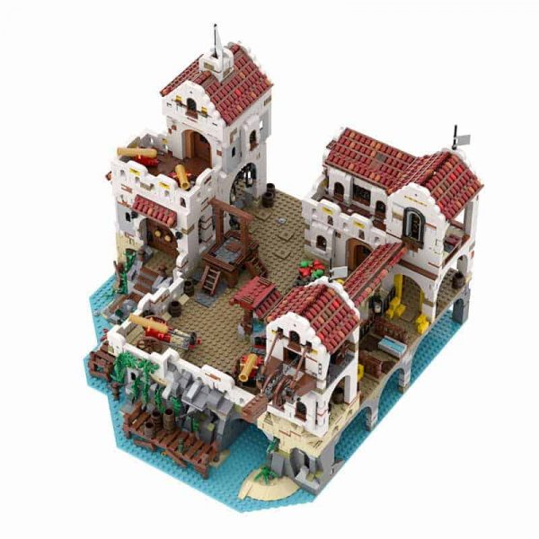 MOC 49155 Pirates Of Barracuda Bay Eldorado Fortress C4758 Pirates Castle Building Blocks Kids Toy 5
